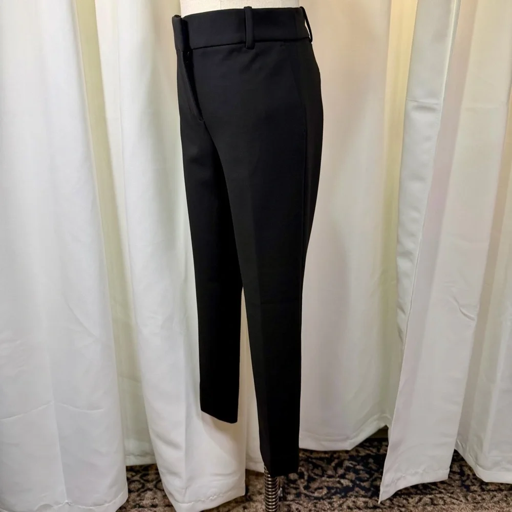 J. Crew ‘Cameron Slim Cropped Pant in Four-Season Stretch’ in Black Size 8